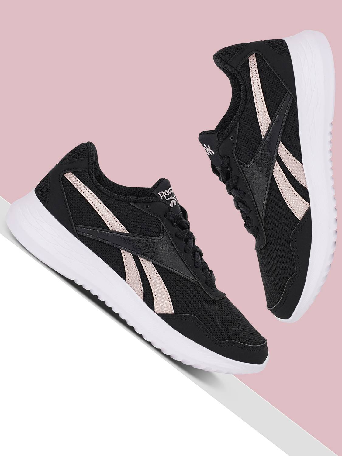 REEBOK Walking Shoes For Women (Black , 4)