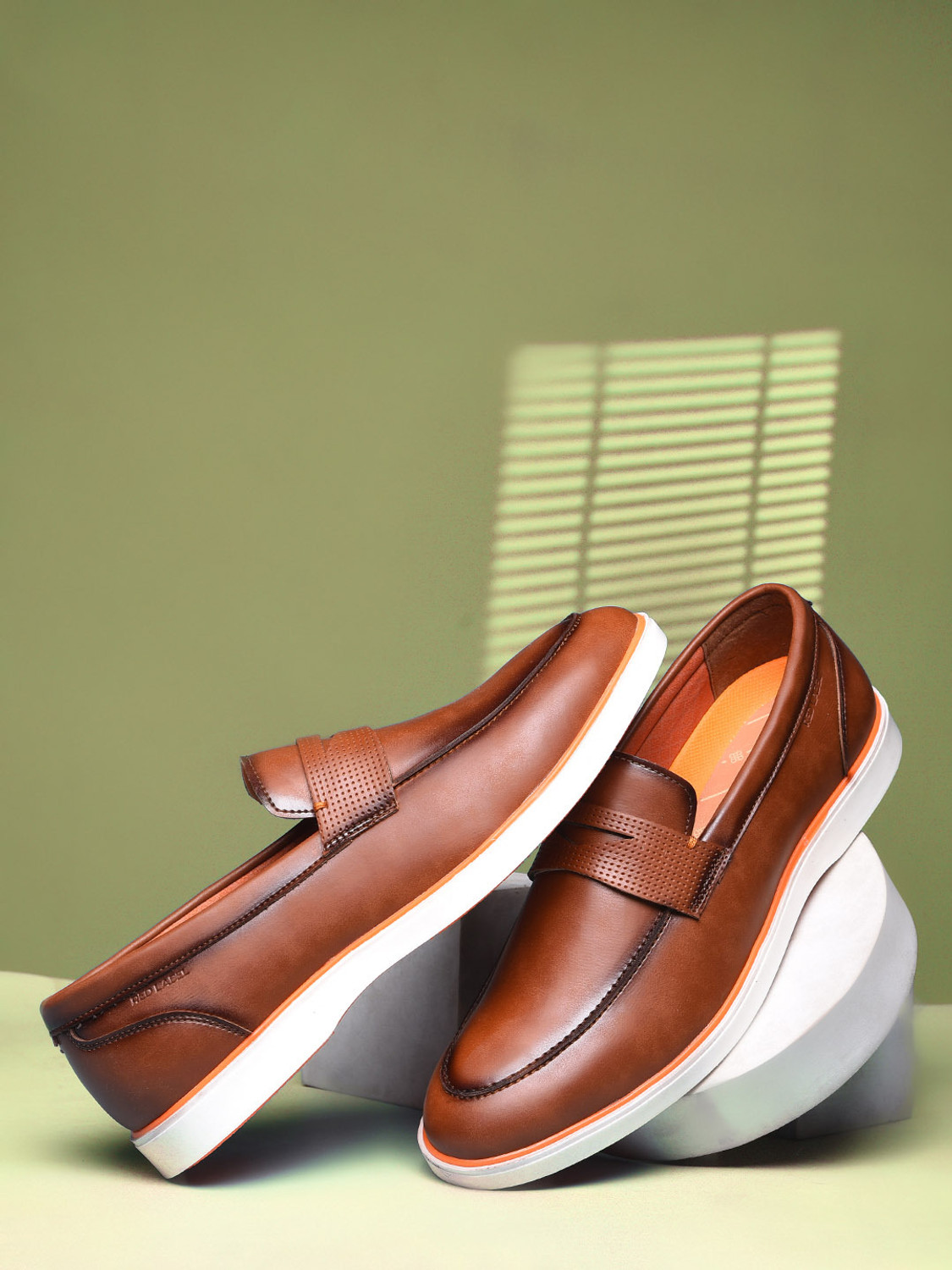 Image of Bata Men's Casual Slipon Shoes - Tan - ( 6 UK ) Casuals For Men
