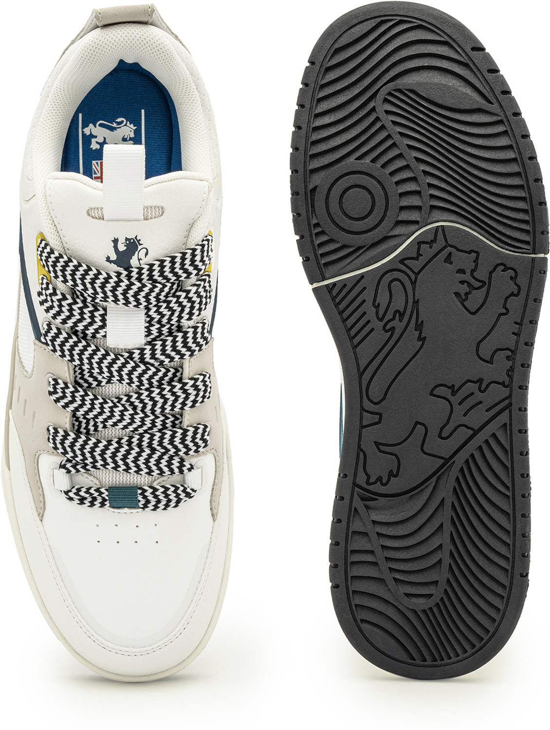 Image of RED TAPE Sneakers For Men (Off White, Multicolor, 9)