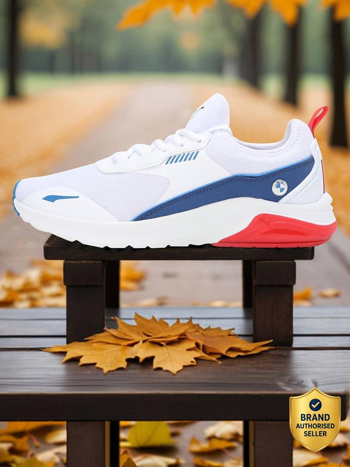 PUMA BMW M Motorsport Electron E Pro IN White Sneakers For Men - Image 1