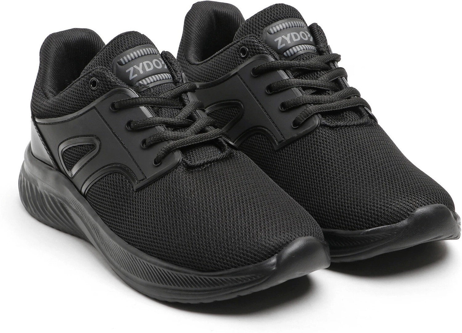 Image of zydo Black Walking Shoes For Men