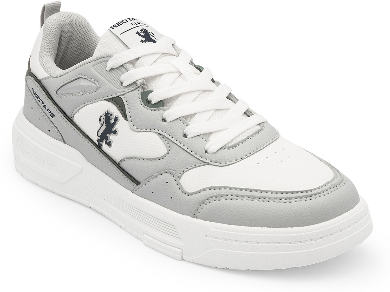 Image of RED TAPE Low Cut Sneaker for Men in White Grey | Sneaker Sneakers For Men