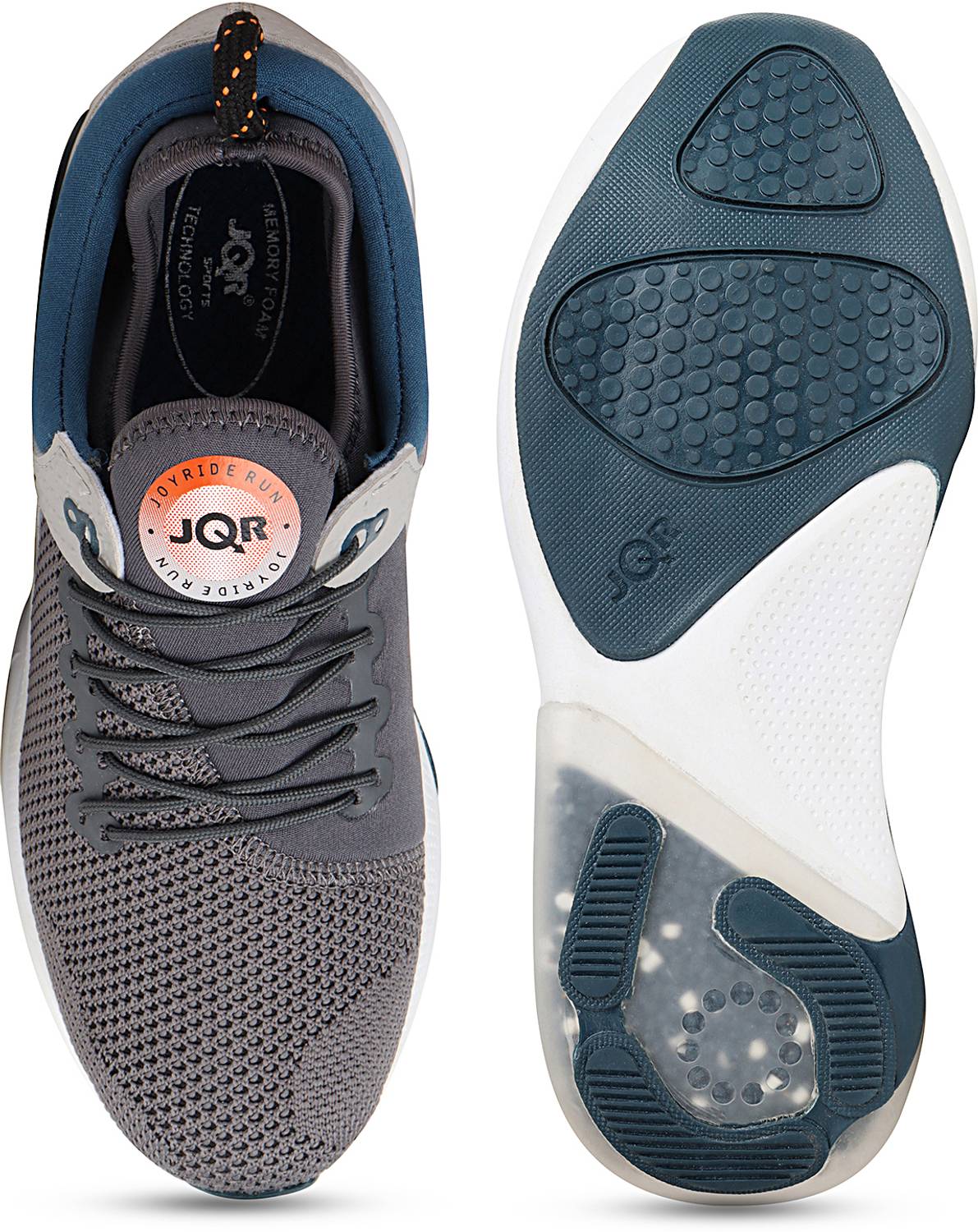 JQR JOYO-4 Running Shoes for Men, Gray - Image 5
