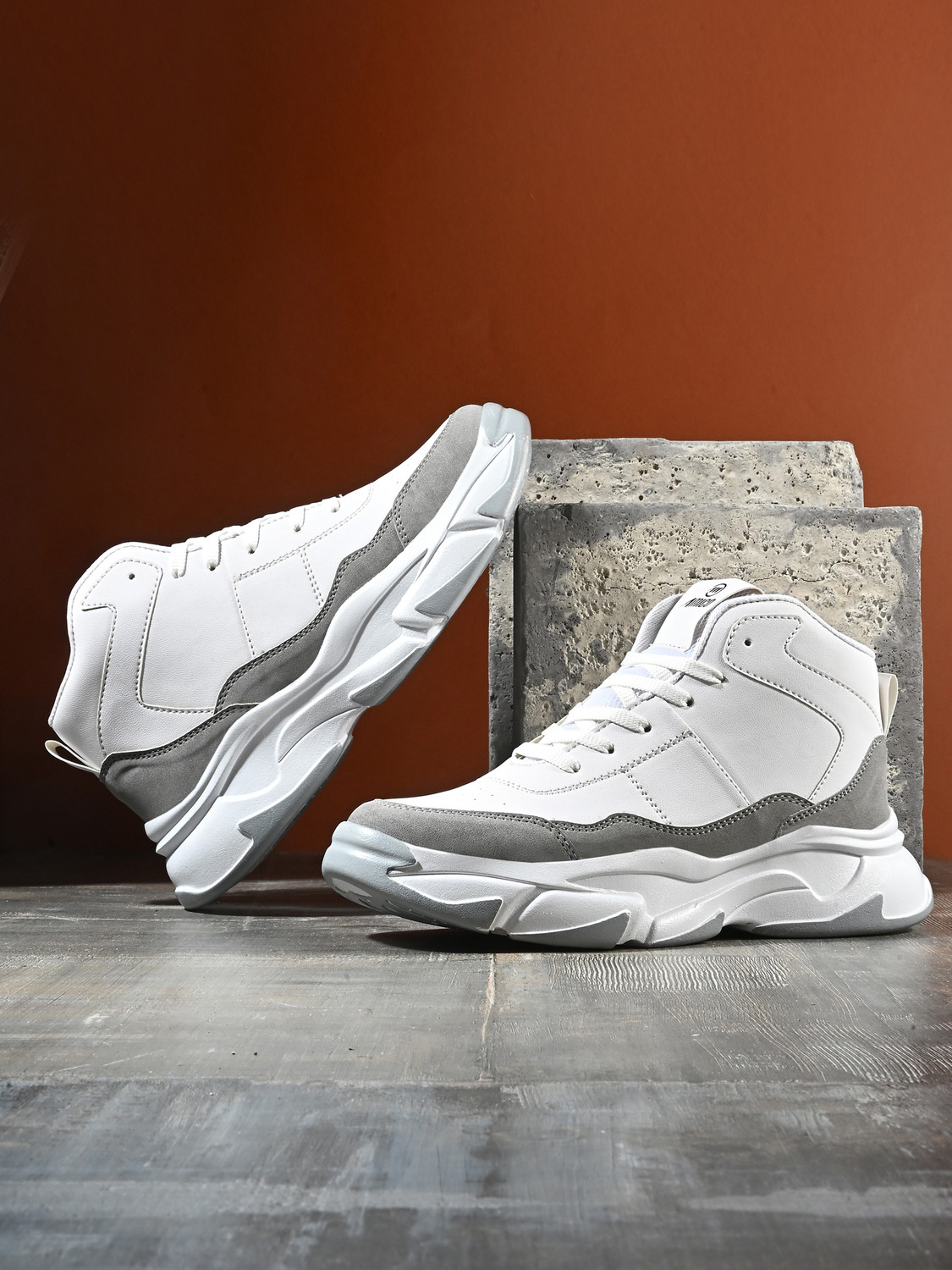 Image of AMICO High-Top Casual Sneakers | Stylish Lace-Up Shoes for Men Casuals For Men