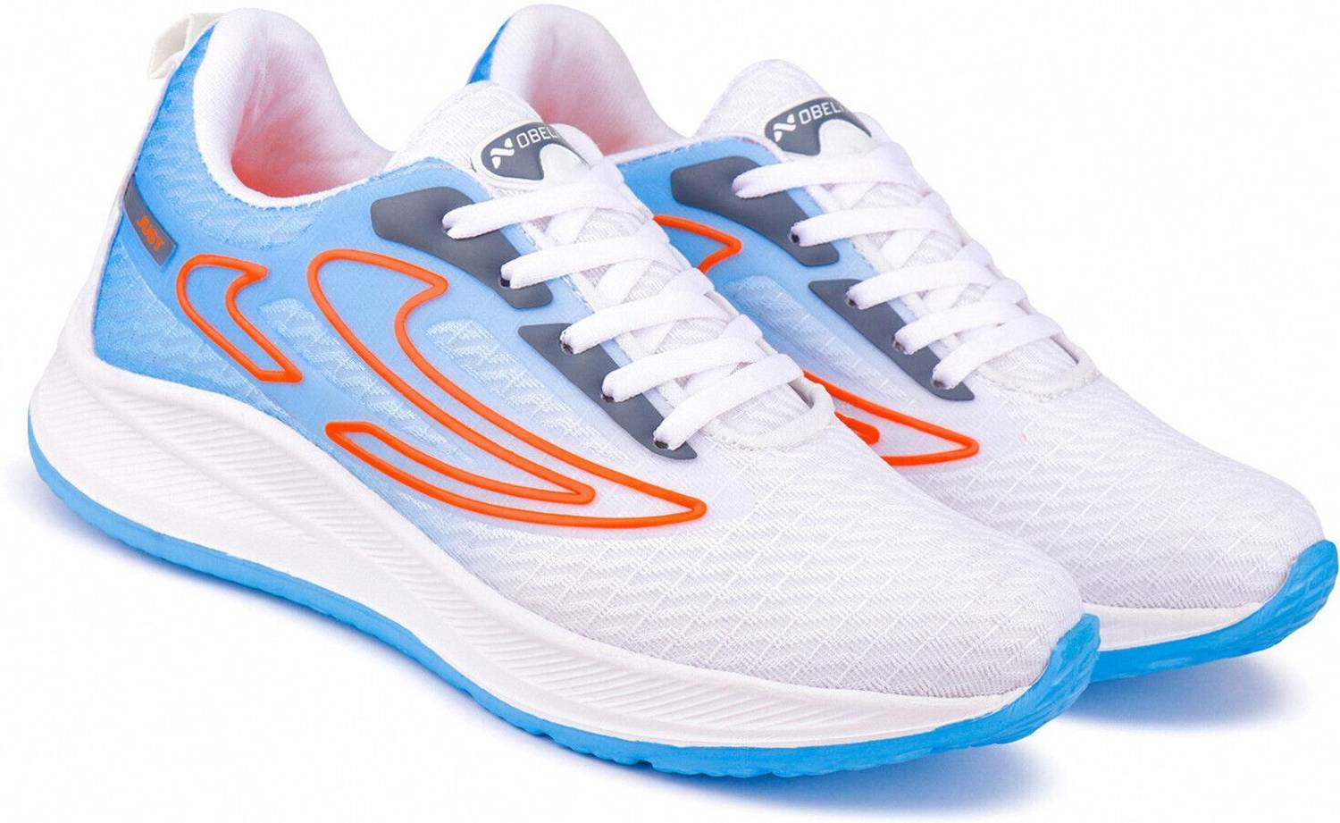 NOBELITE Premium Sports, White Sneakers, Running, Gym, Trending, Stylish Running Shoes For Men