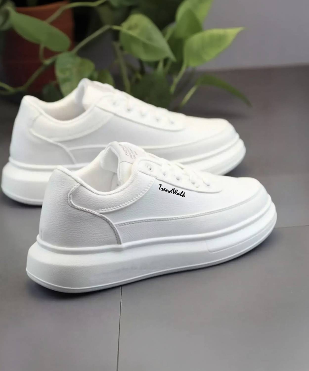edisson 001 Men's White Casual Sneakers - Image 1