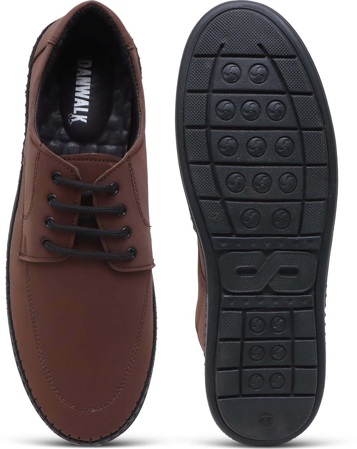 Image of DANWALK Stylish Lace-Up Shoes for Men | Daily, Party & Office Wear Corporate Casuals For Men