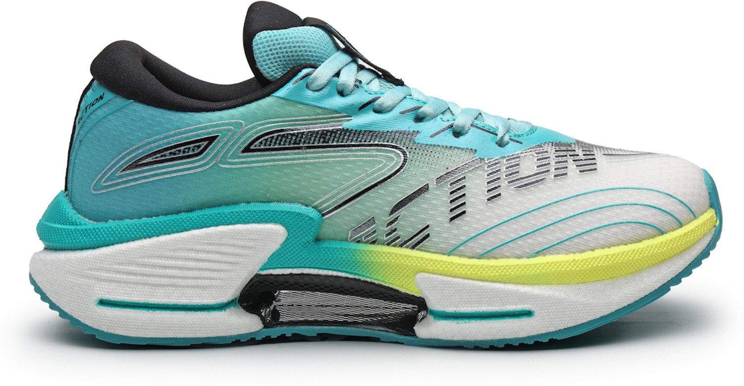 Image of action Athleo TURBO-2502 Lightweight Breathable Comfortable Sports Lace-Ups Running Shoes For Men