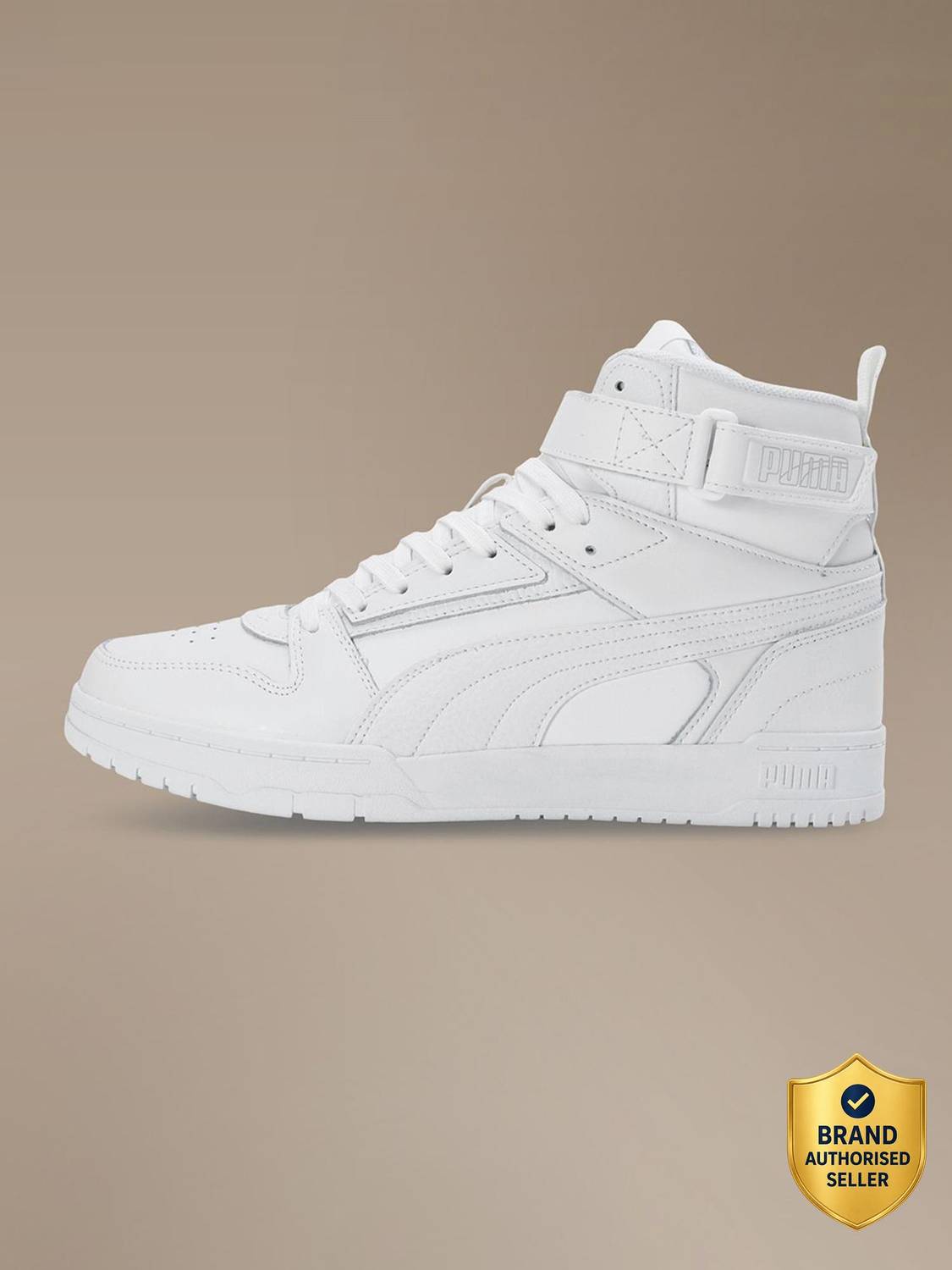 PUMA Court Shatter Mid Sneakers (White)