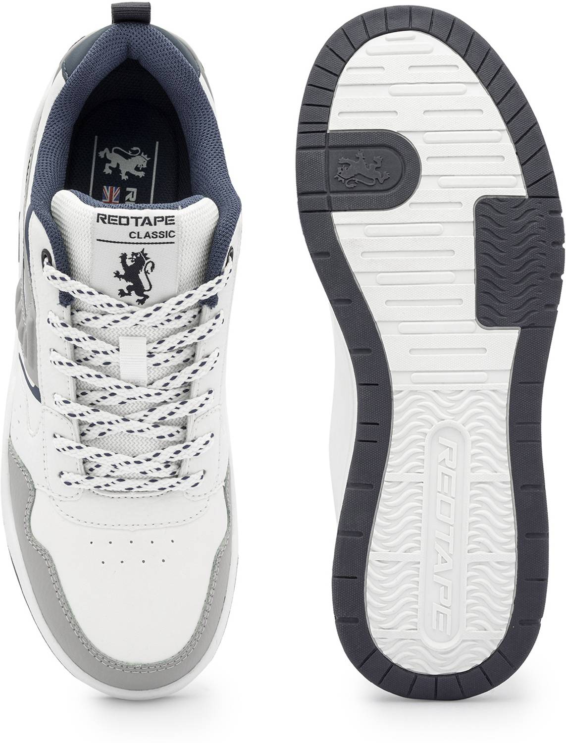 RED TAPE Men's Blue Grey Sneaker - Image 5