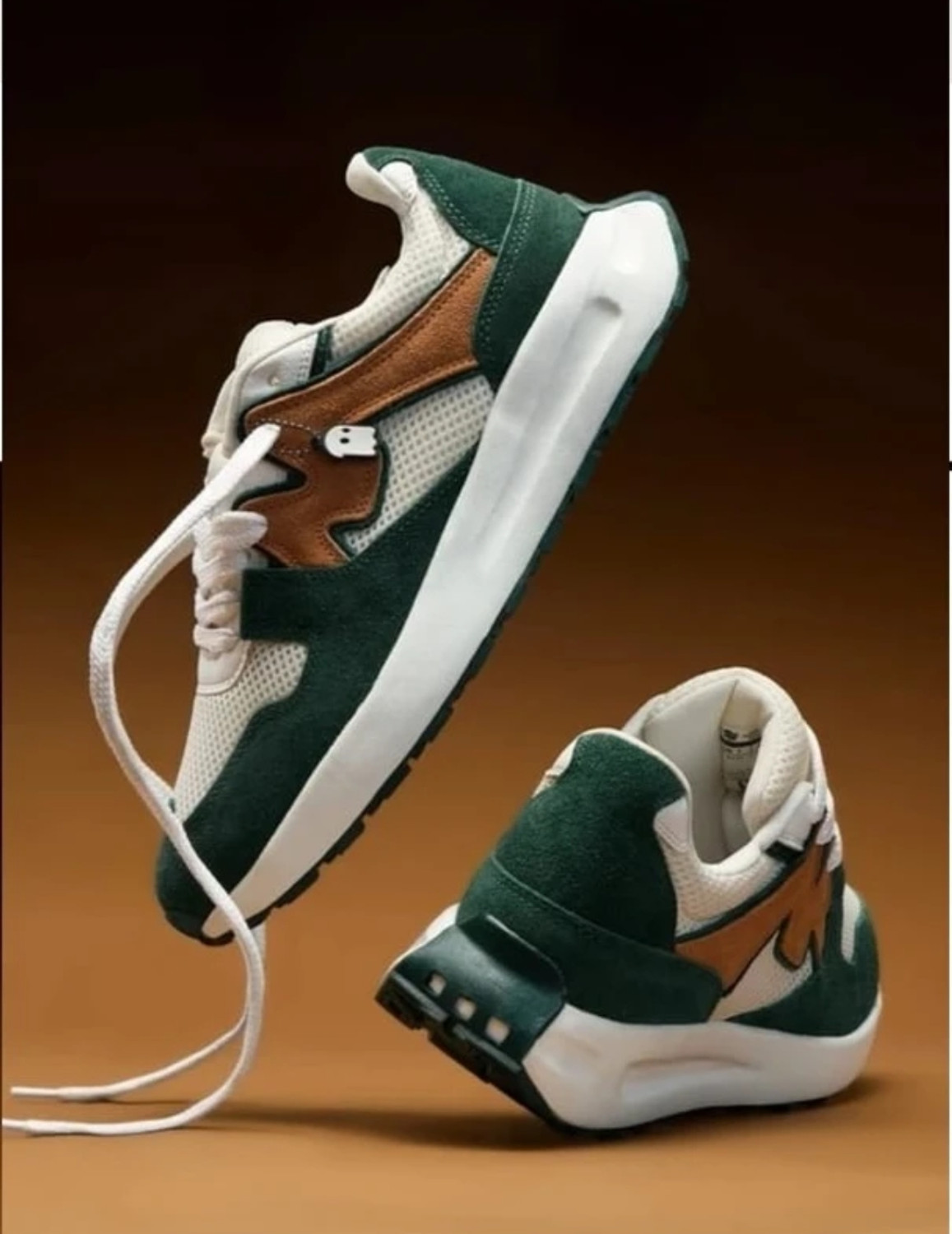 Image of Sender Men's Colorblock Casual Sneakers | Lace-Up Lightweight Sports Shoes Sneakers For Men