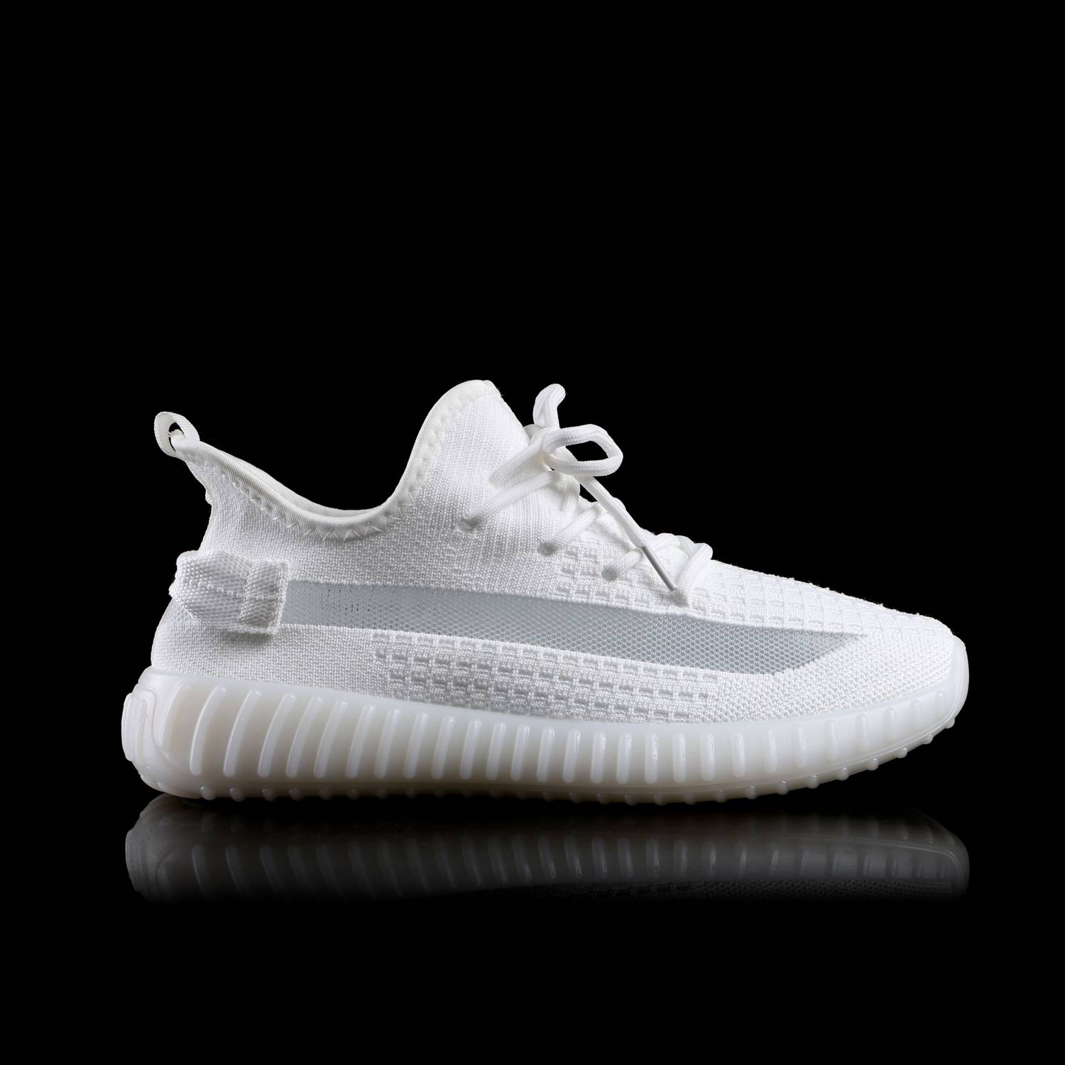 CREATIONSNISHU Unisex White Sneakers - Image 1