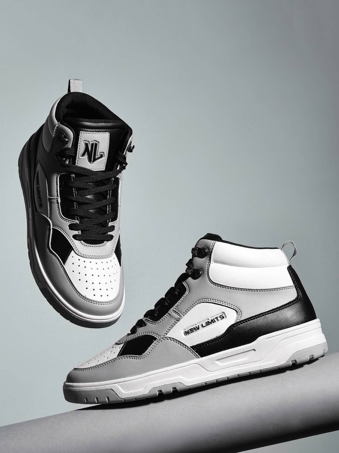 NEW LIMITS GRACE High Ankle Sneakers for Men, White