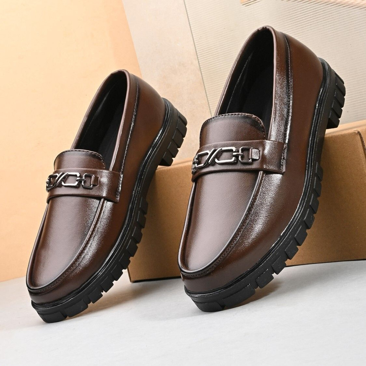 Image of KASTAVA Premium Stylish Lightweight Slip-On Shoes for Office & Party Wear Loafers For Men