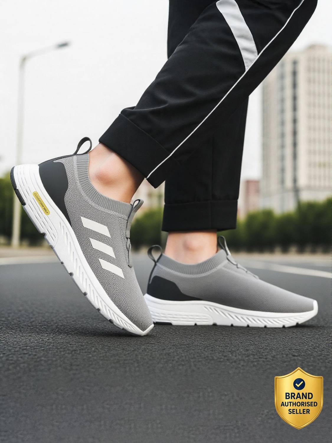 Adidas Mould 1 Sock M Walking Shoes For Men Gray - Image 1