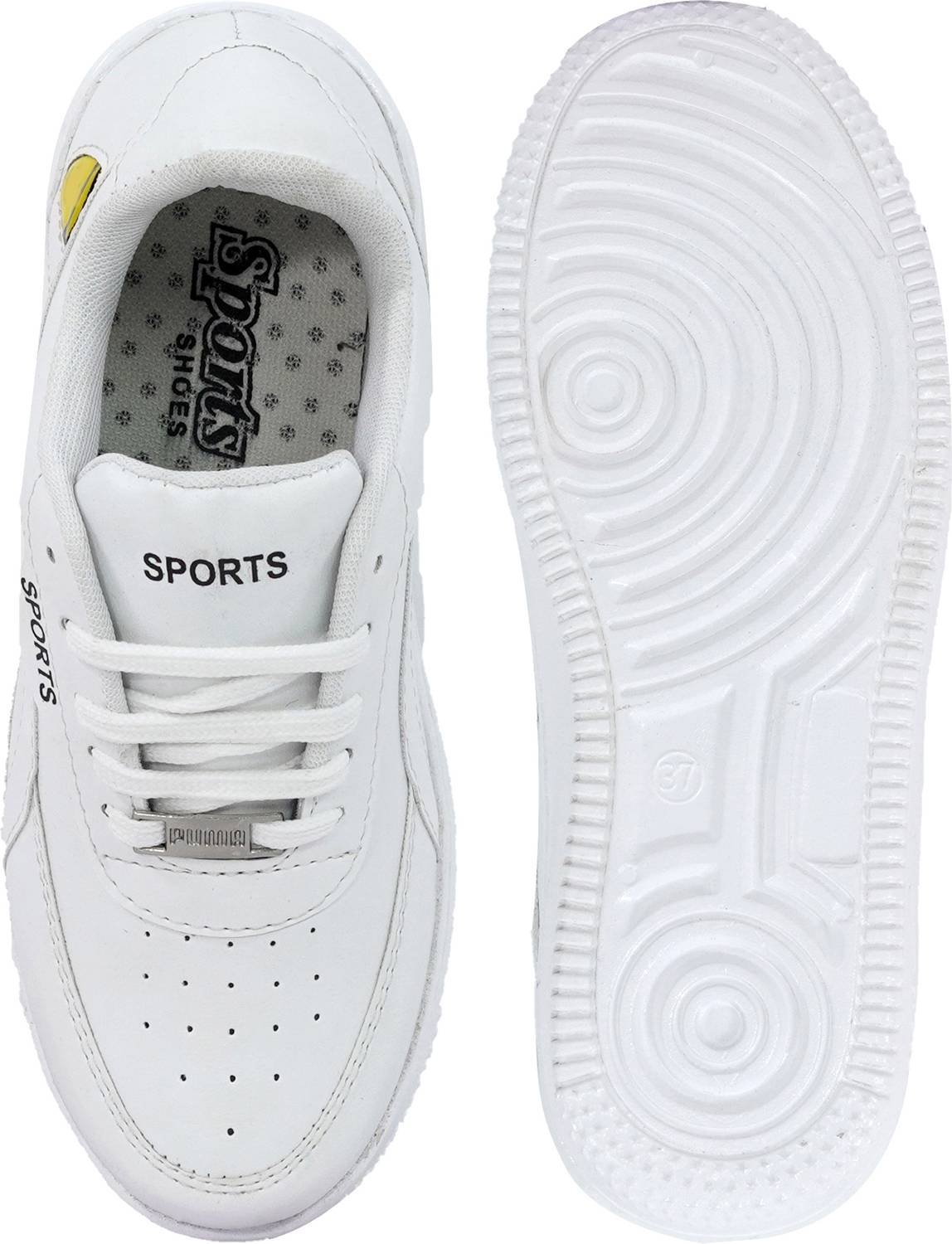 CRAETA Men's White Sneakers - Image 4