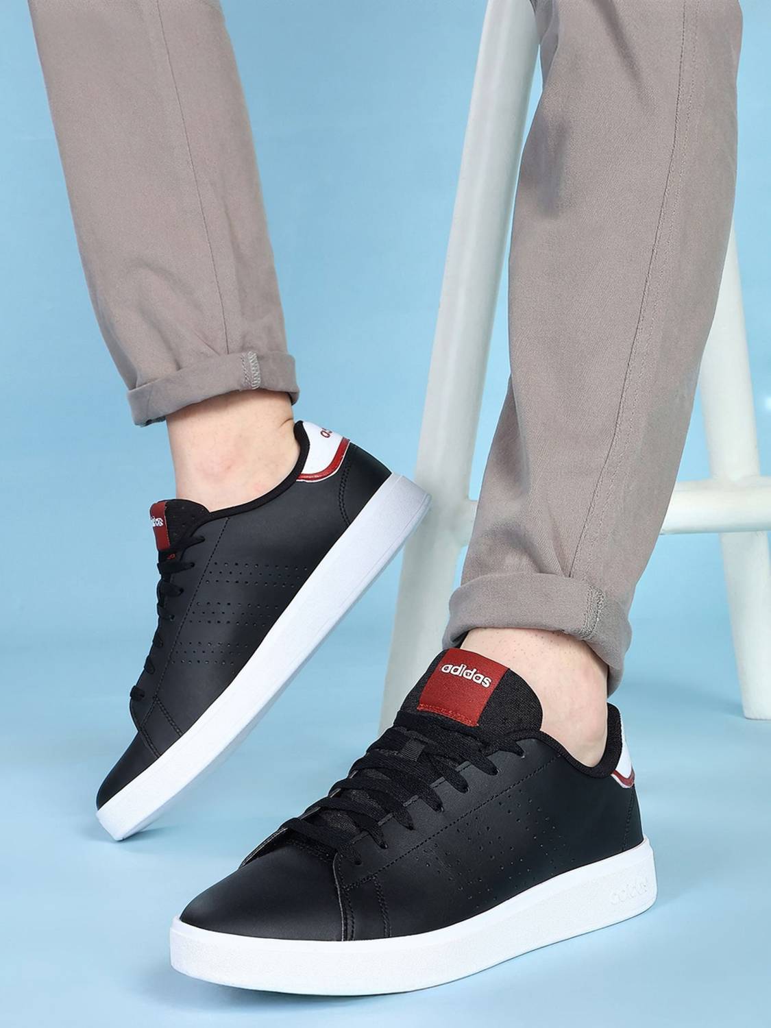 Adidas Advantage Base 2.0 Men's Black Sneakers - Image 4