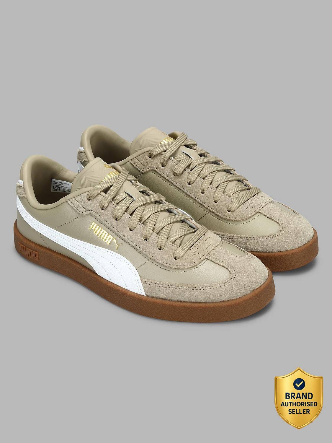 PUMA Club II Era Beige Sneakers For Men - Image 1