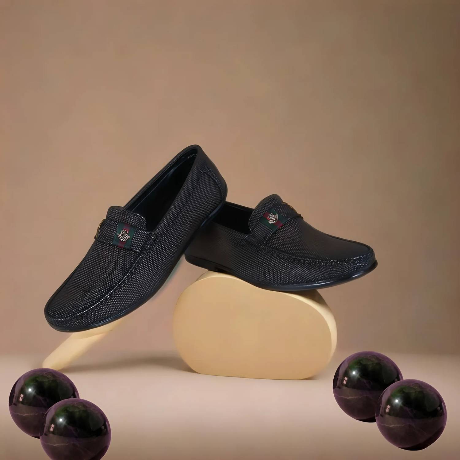 CANIS KIWIS Glossy Loafers For Men Party Wear Loafers For Men