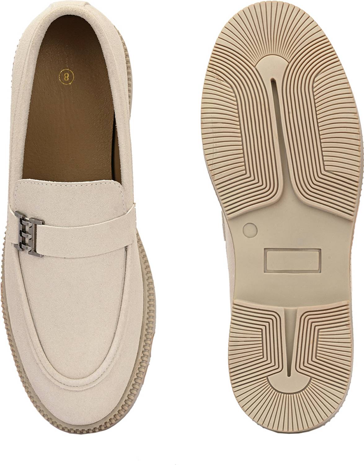 Mast & Harbour Loafers for Men, Beige - Image 5