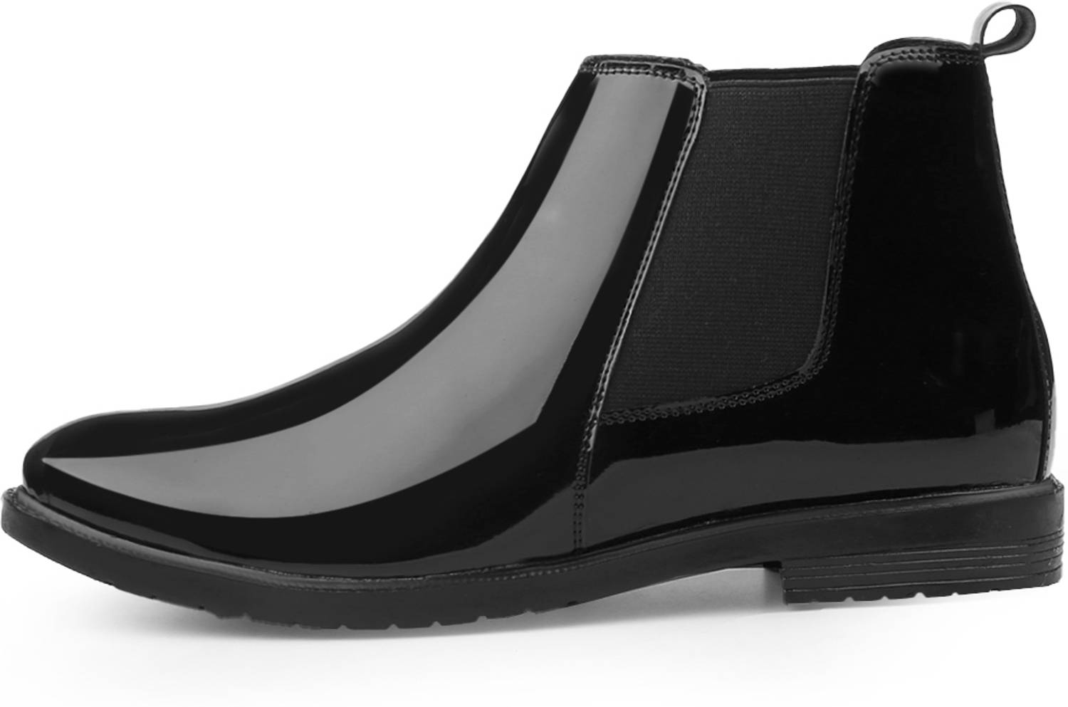 BLOMAX Black Patent Chelsea Boots - Image 5