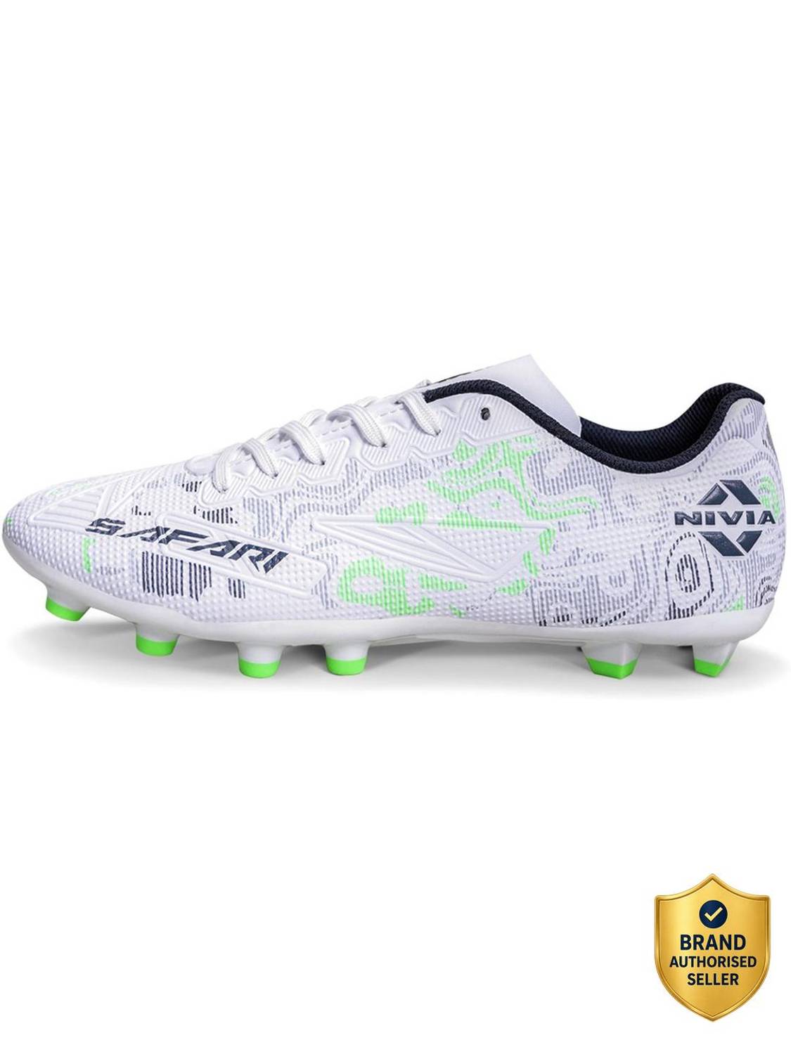 NIVIA Safari Football Stud - White/Grey