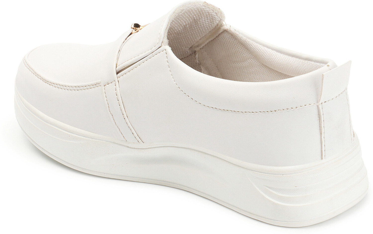 Image of HimQuen Women buckle detailed synthetic moccasins for girls Loafers For Women