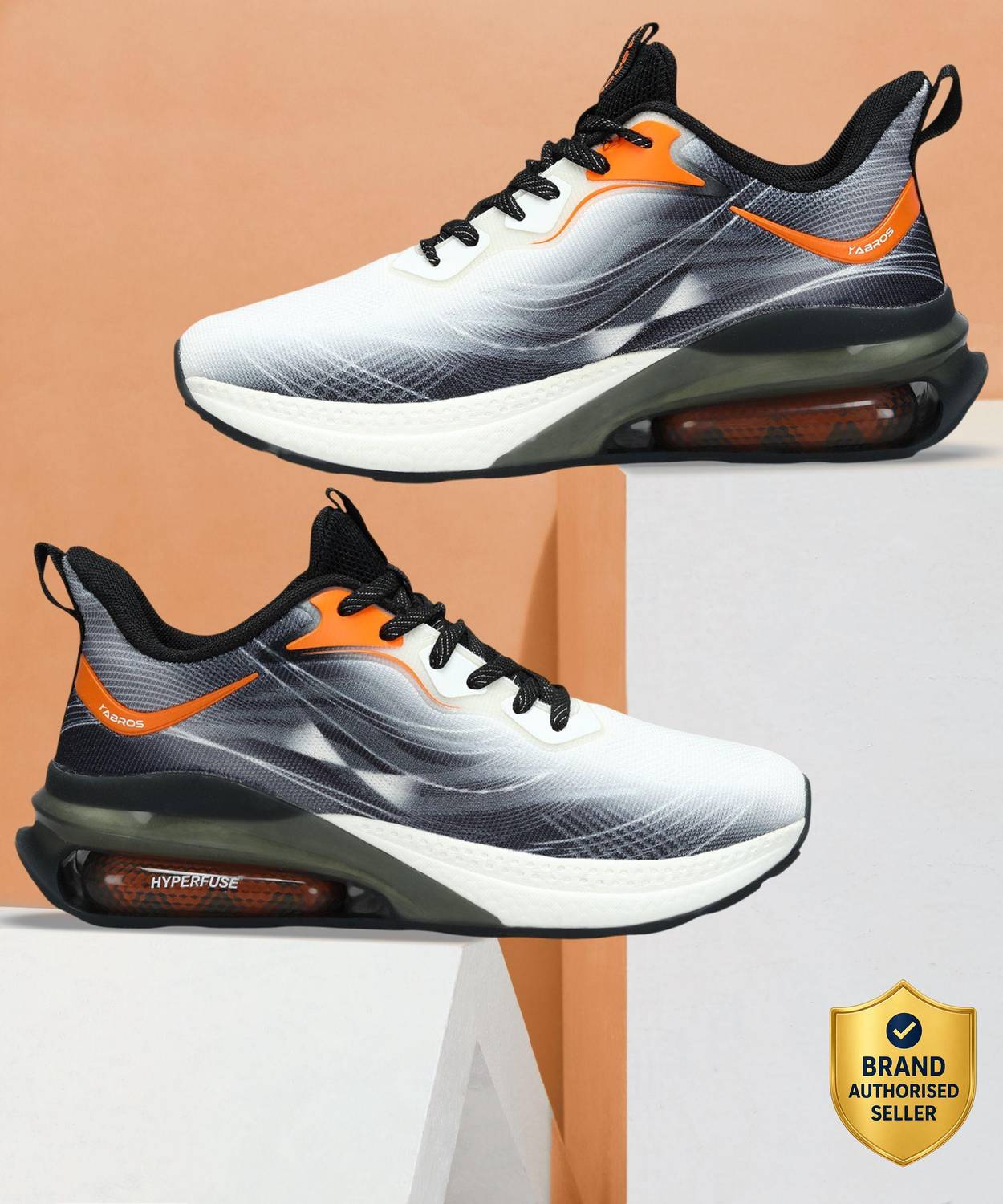 Abros CLOUD-PRO Running Shoes for Men (White)