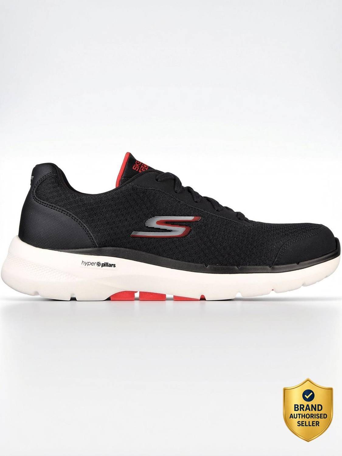 Skechers GO WALK 6 ROCA Men's Black Walking Shoes - Image 1