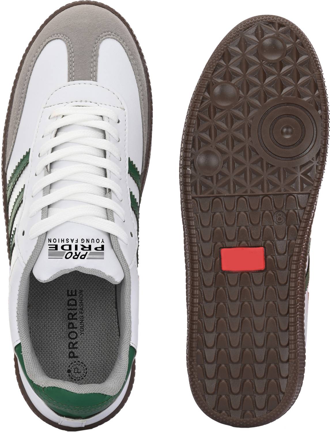 PROPRIDE Young Fashion Green Sneakers For Men - Image 5