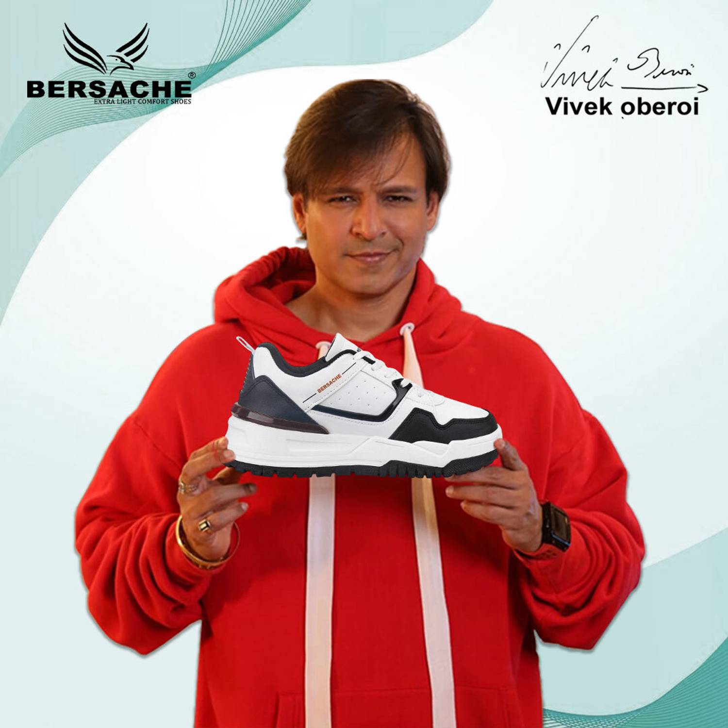 BERSACHE Casual Sneaker For Men Black - Image 2