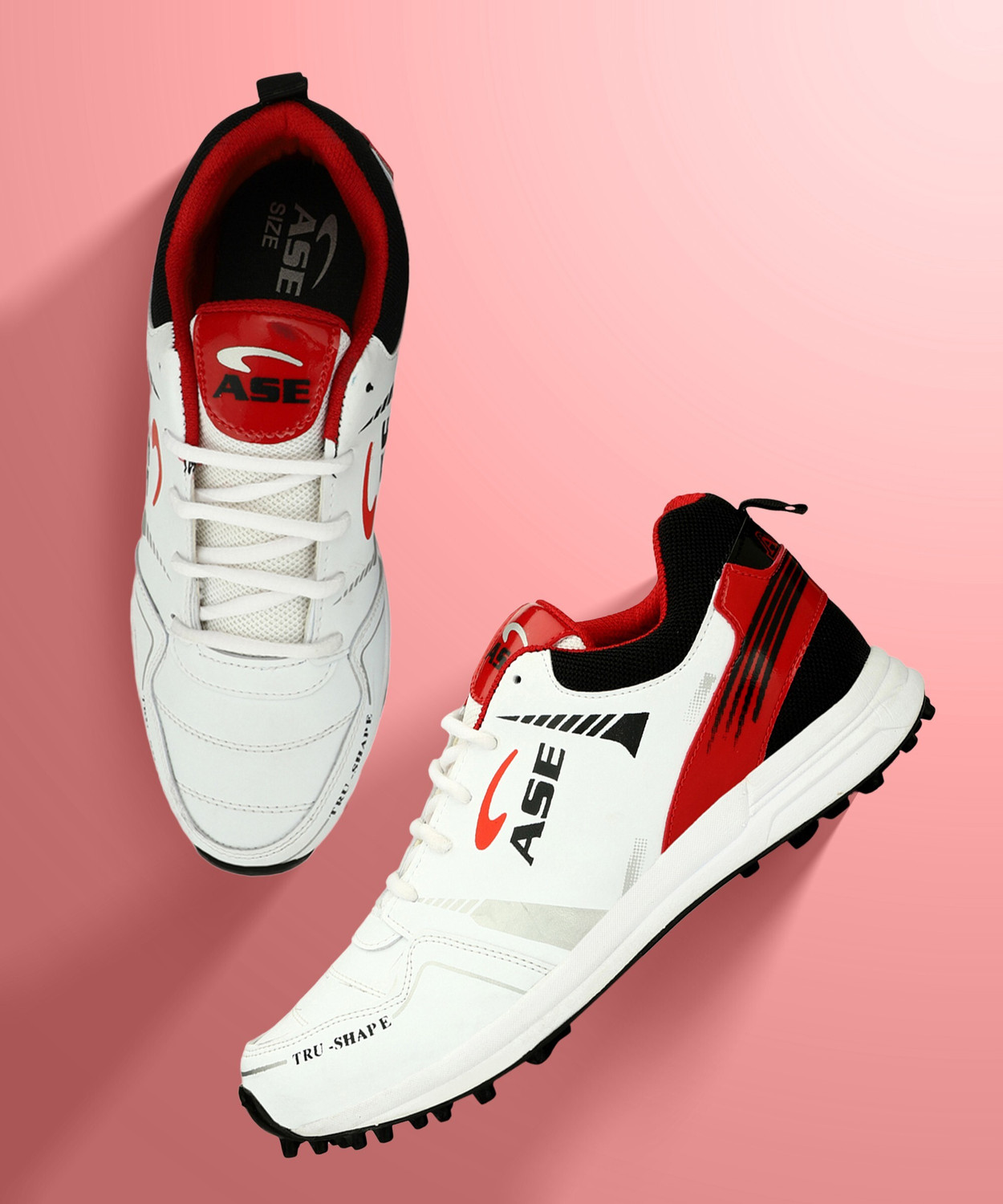 Image of ASE All Rounder Cricket Sports Shoes in PU with Rubber Sole Light Weight Cricket Shoes For Men