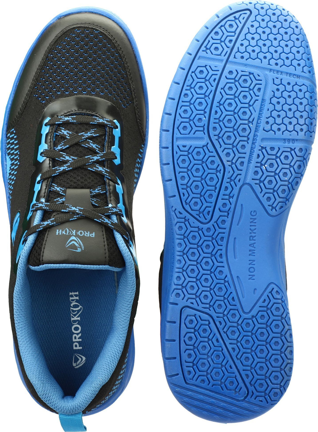 Image of PRO KVH Court Flyer 2.0 Non-Marking Indoor Court Breathable, Cushioned, Durable Badminton Shoes For Men