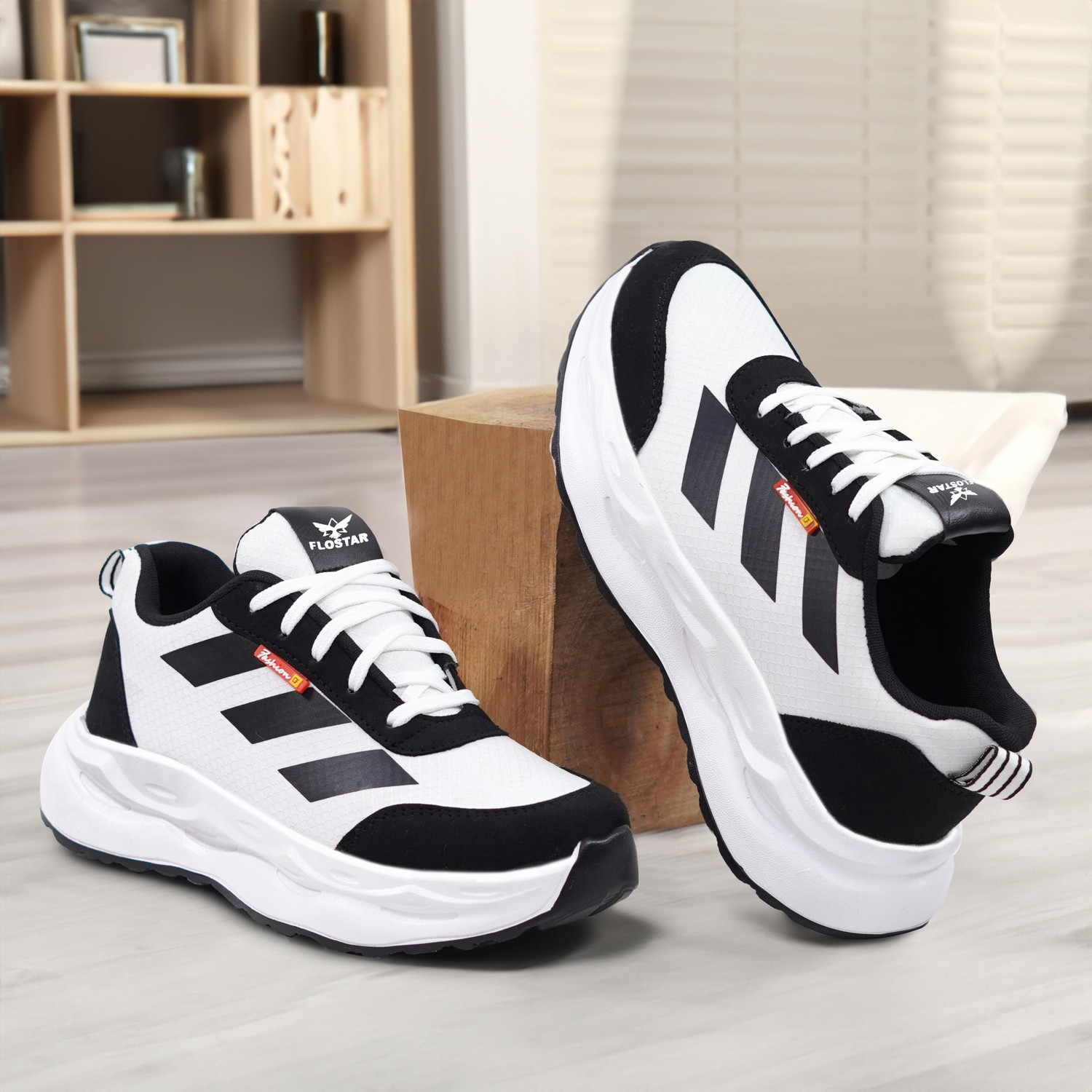 Image of flostar Men's Lightweight Casual Sports Running Shoes | Trendy Lace-Up Sneakers Sneakers For Men