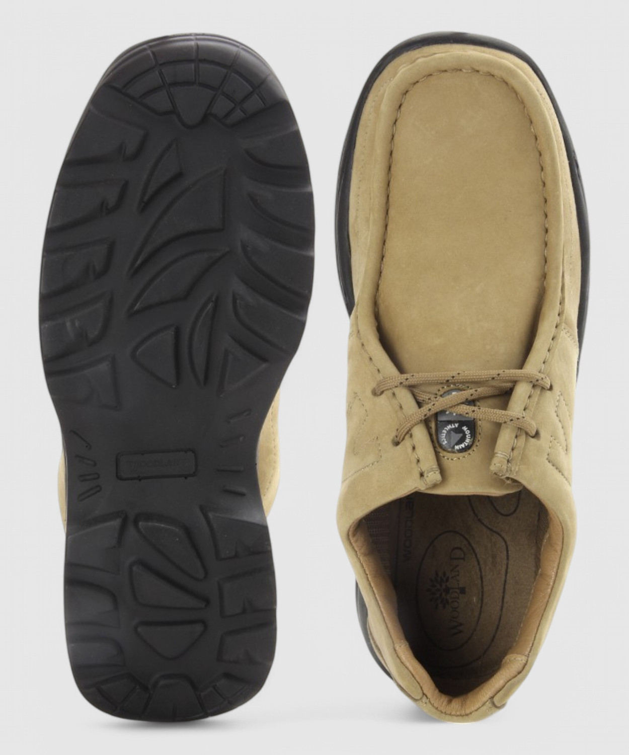 Image of WOODLAND Lace Up Lightweight Breathable Comfortable Daily Use Outdoor Shoes For Men