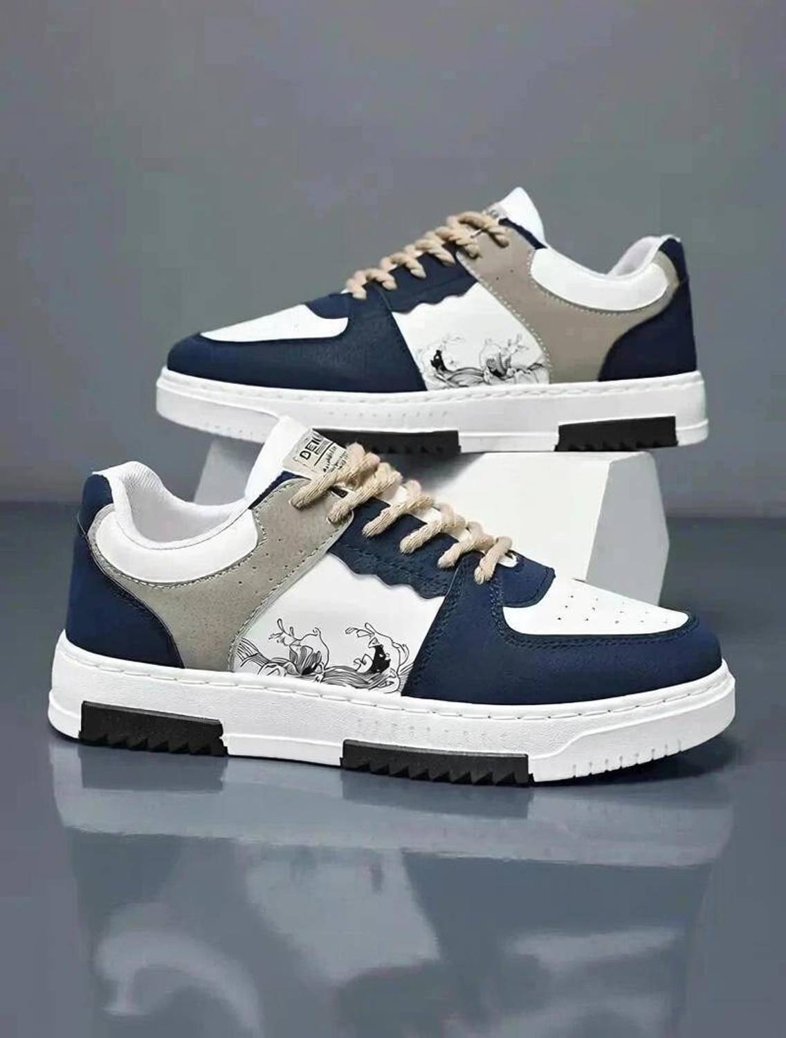Echor Casual White Sneakers for Men