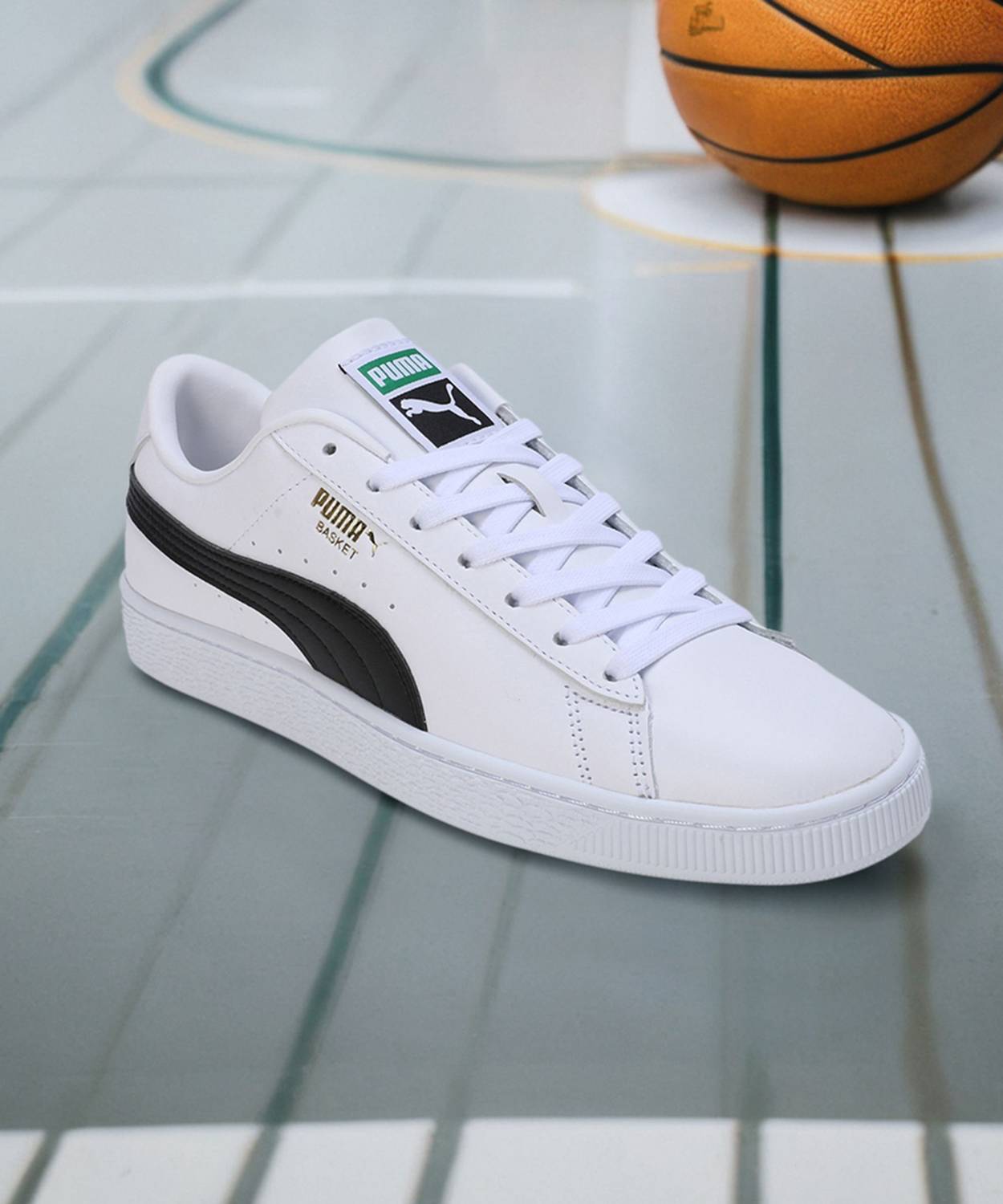 PUMA Basket Classic XXI White Men's Sneakers - Image 5