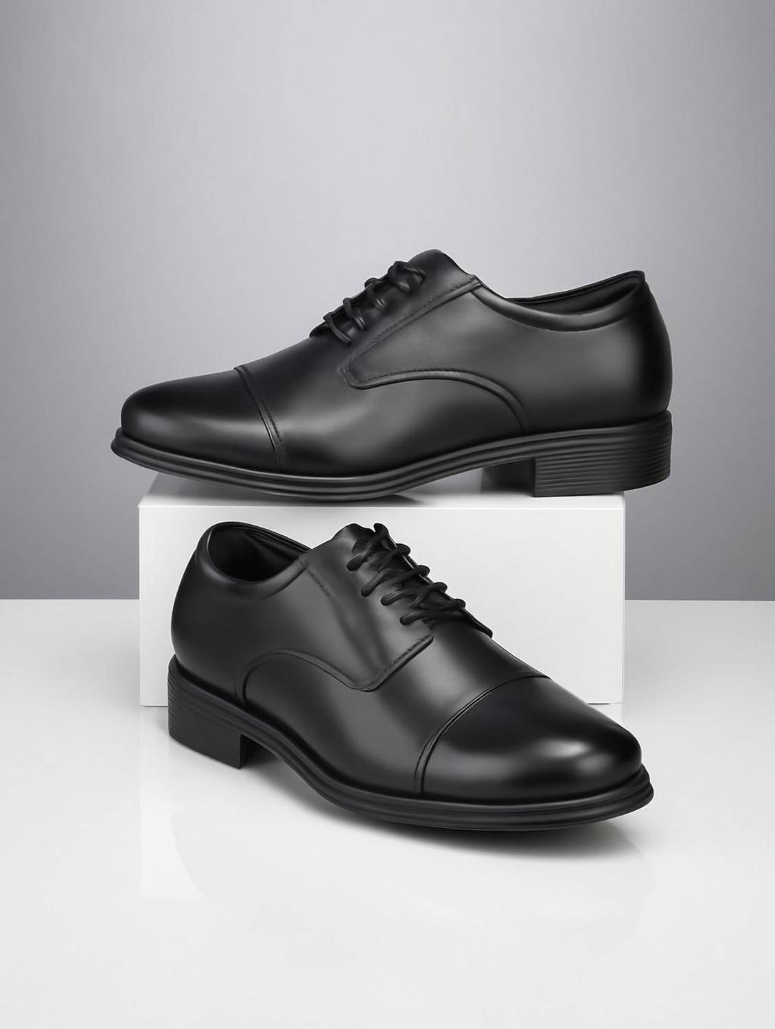 BTOM Lightweight Faux Leather Police and Oxford Police Shoes for Men Boots For Men Oxford For Men