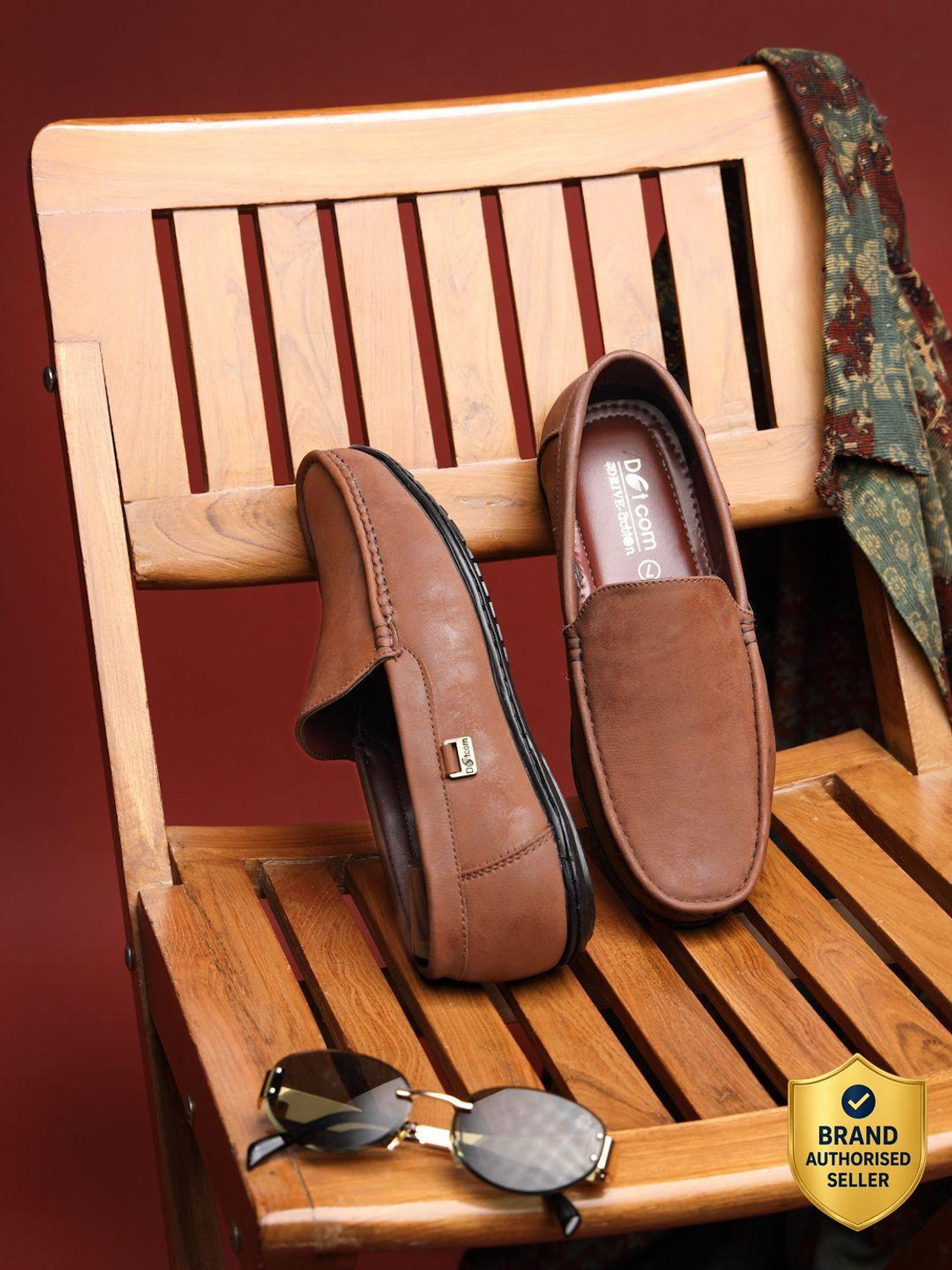Image of action Dotcom DRIVE-41 Microfiber Classy Trendy Comfortable lightweight Formal Slip-On Loafers For Men