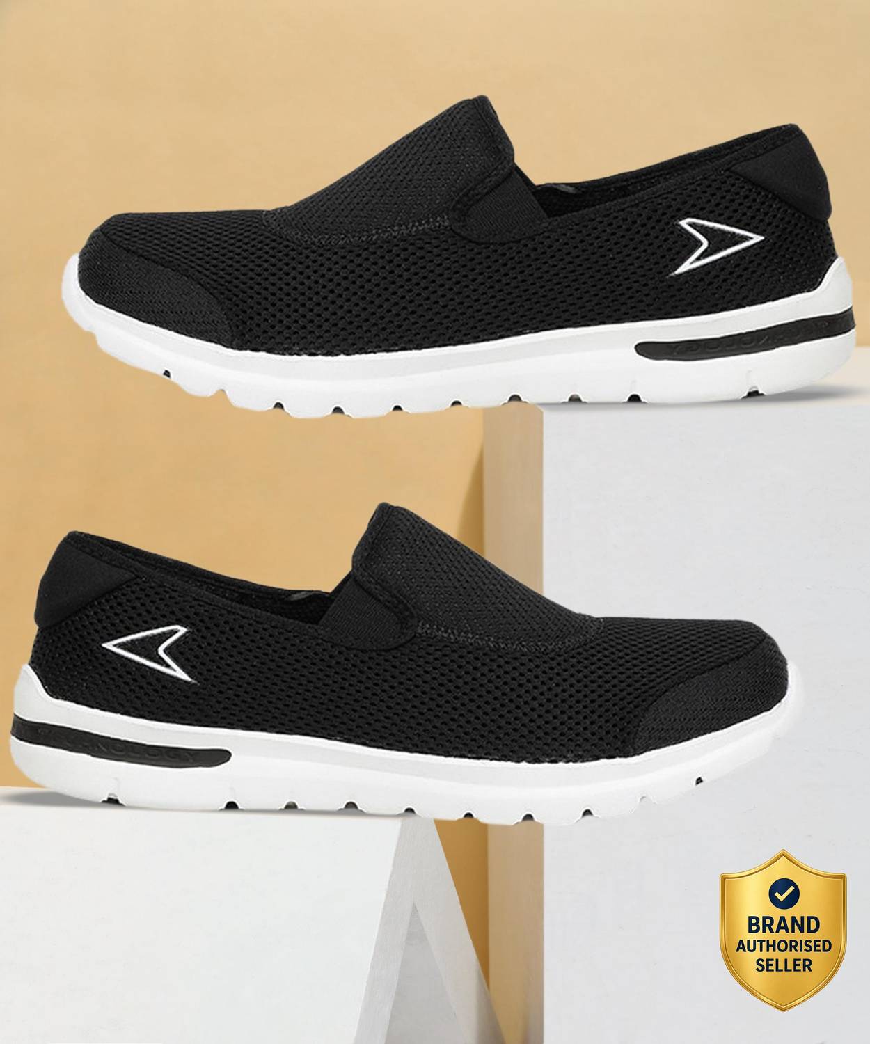 POWER Walking Shoes For Men (Black , 8)