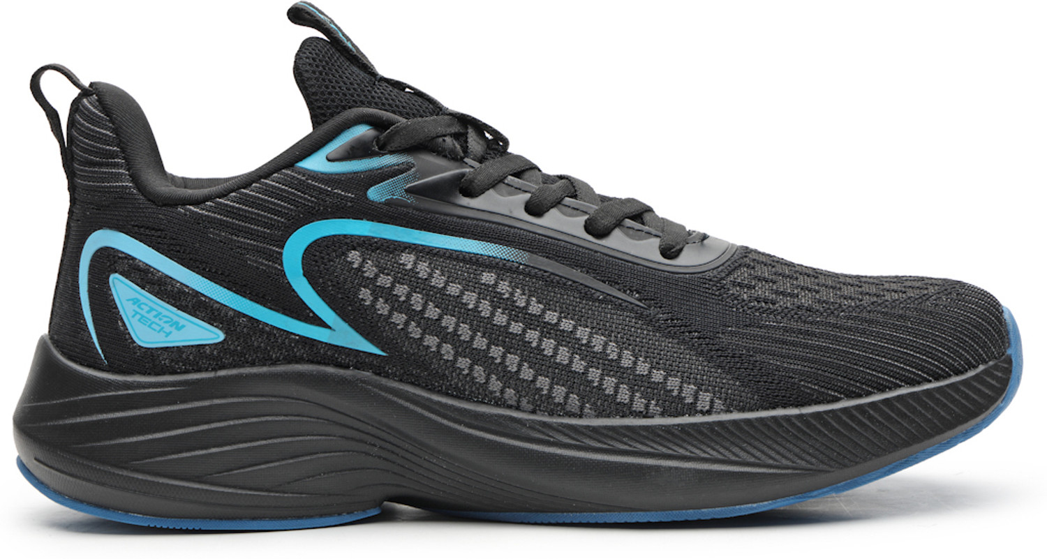 Image of action Athleo BULLET-233 Lightweight Comfortable Durable Sports Lace-Up Running Shoes For Men