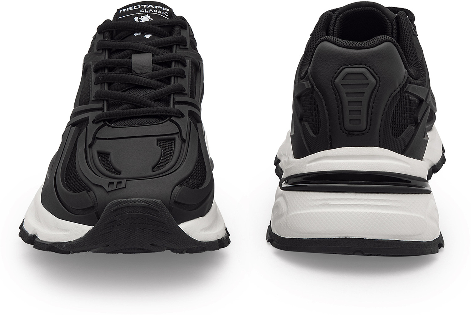 Image of RED TAPE Low Cut Lifestyle Casual Shoes for Men in Black White | Lifestyle Casual Shoes Sneakers For Men