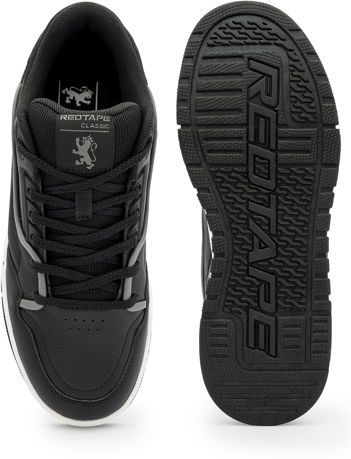 Image of RED TAPE Low Cut Sneaker for Men in Black | Sneaker Sneakers For Men