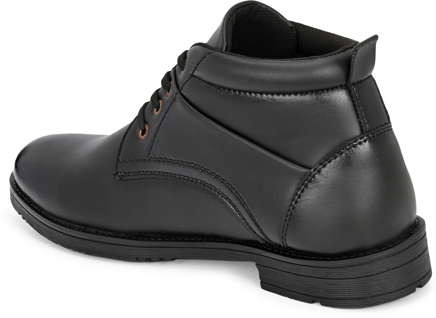 Image of Vellinto OASIS Stylish, Trendy Mid-Ankle Boots ll Daily Use Casual Lace Up Shoe Boots For Men (Black, 9)