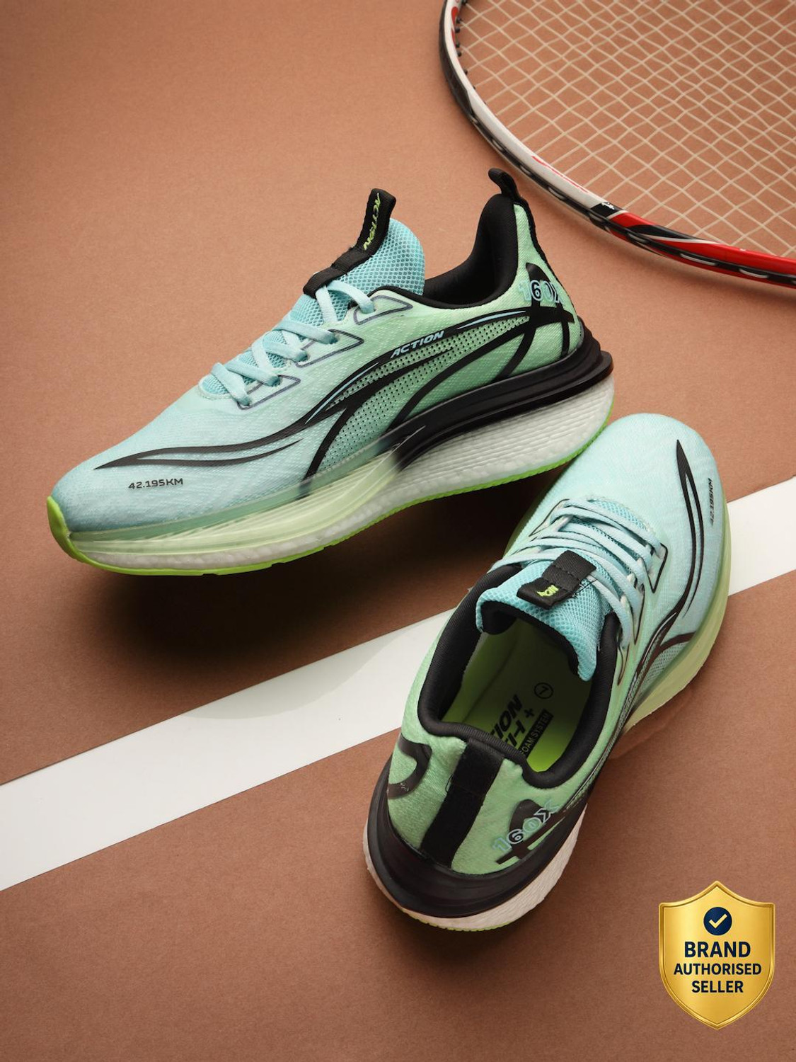 Image of action Action Athleo NITRO-2301 Lightweight Comfortable Durable Sports Lace-Up Running Shoes For Men