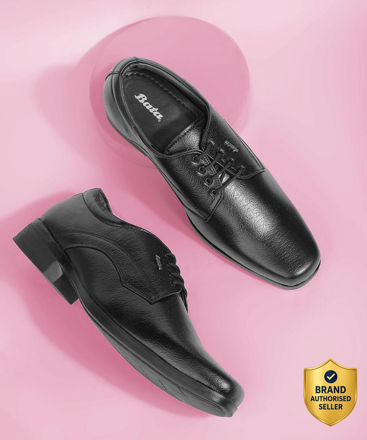 Bata Men's Black Lace Up Shoes - Image 1