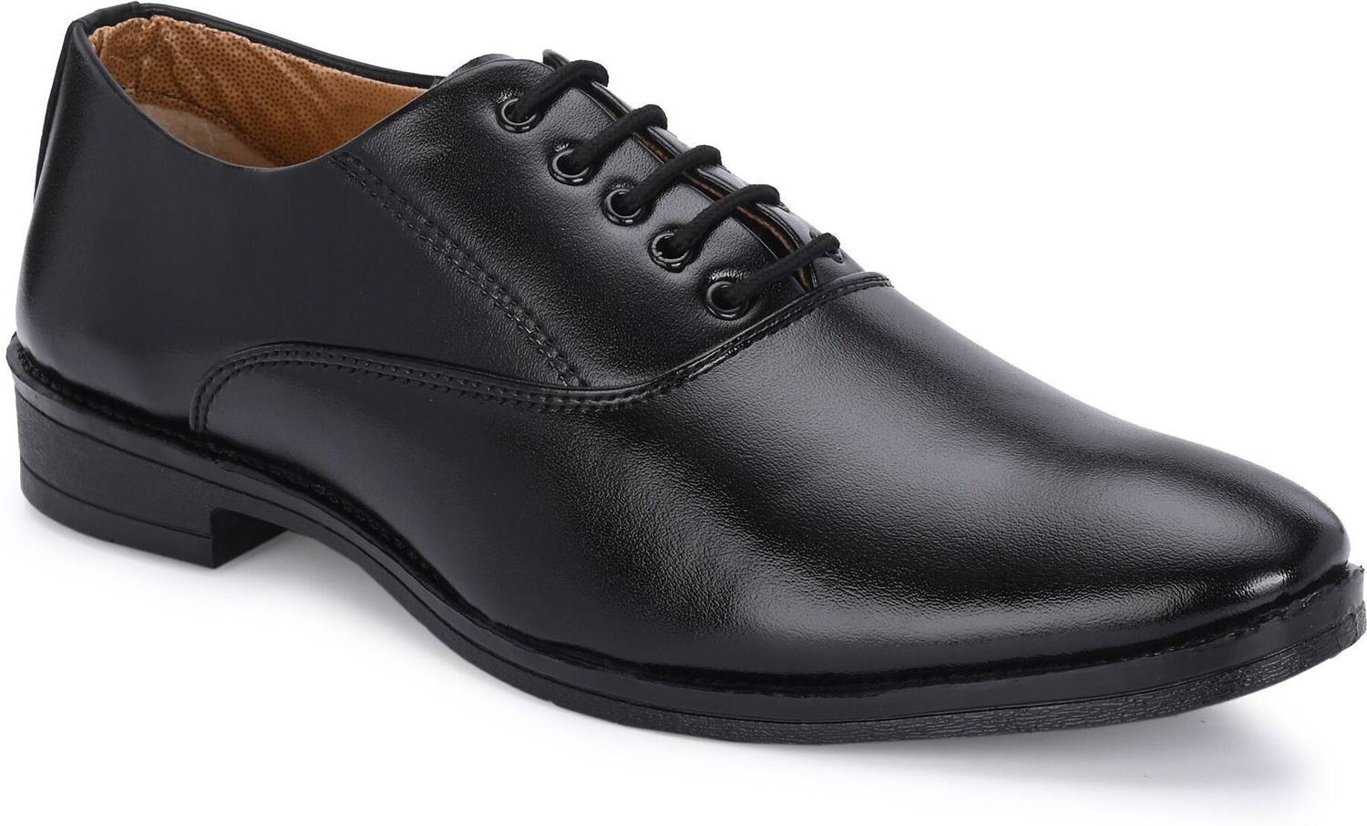 KATENIA Men's Black Formal Derby Shoes - Image 1