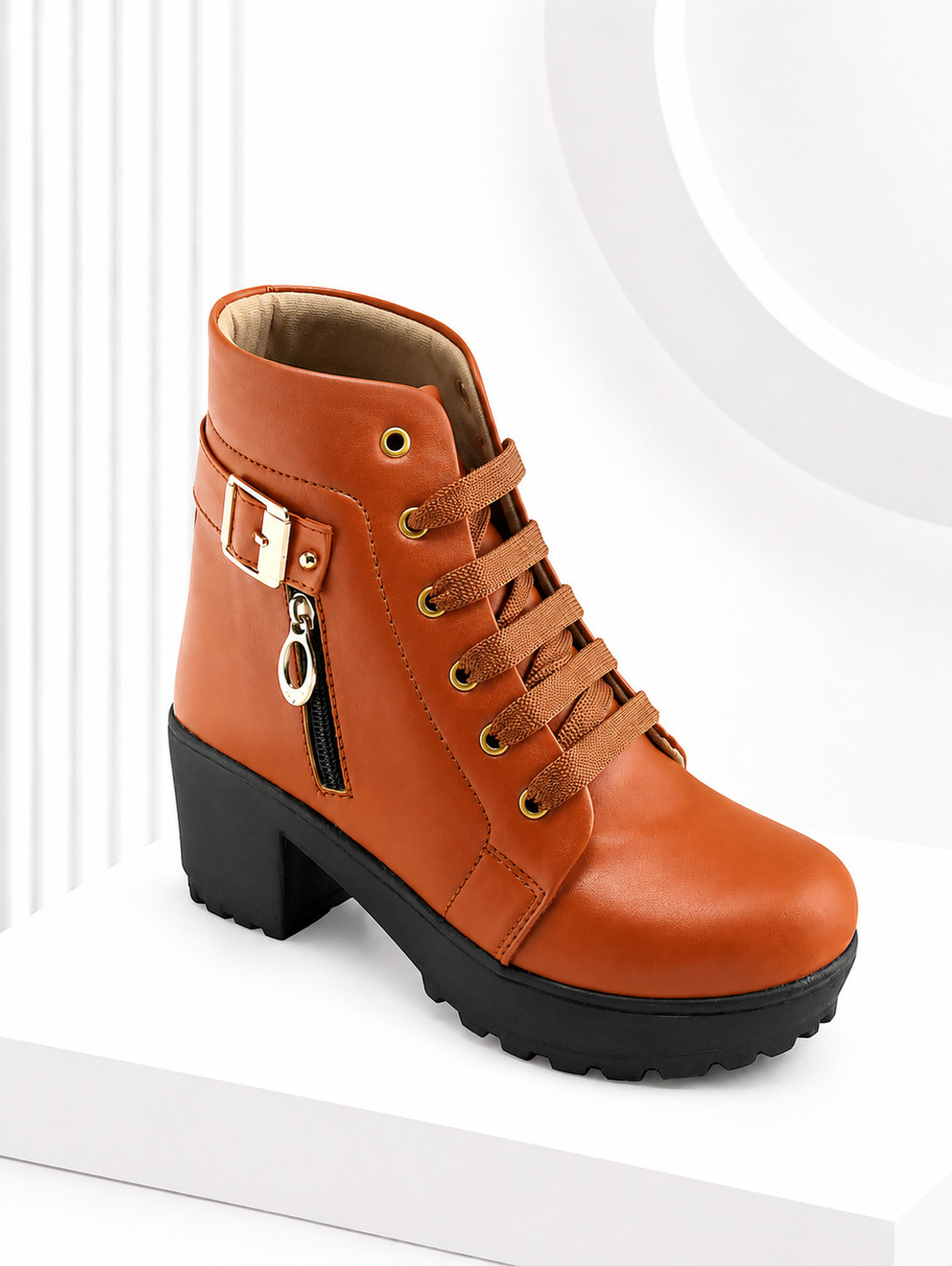 Image of TOSHINA SHOES KING Perfect Stylish Girls High Ankle Boots For Women