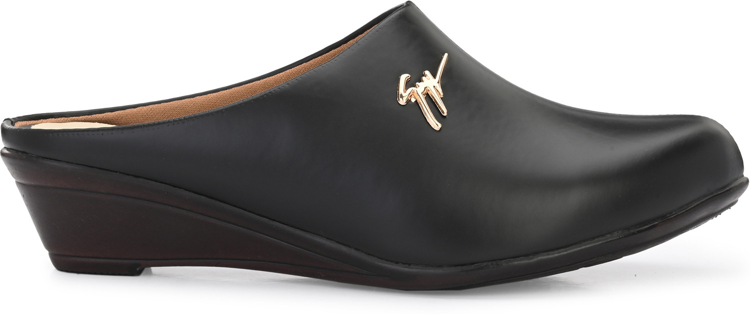 Image of FOOTLOOSE Women Flats Comfortable Slip On Backless Pointed Toe Mules Shoes Casuals For Women