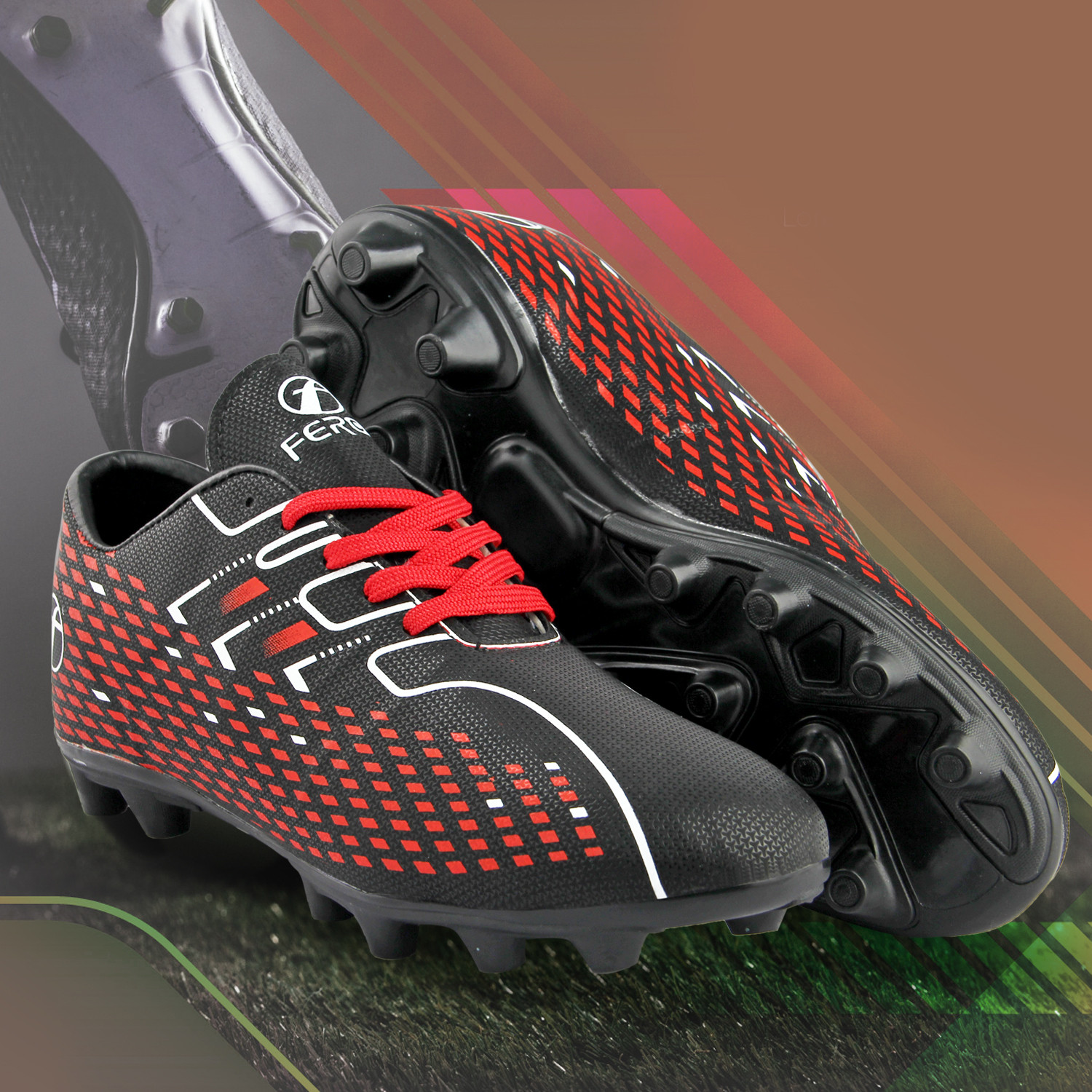 Image of FEROC FEROC KICK Football Shoe for Men, Boys, and Kids, TPU Sole, Unisex Football Shoes For Men